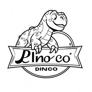 Page A Colorier Du Logo Dinoco 59005-49004