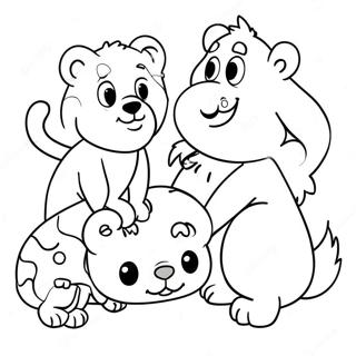 Page A Colorier De Brown Et Ses Amis 59015-49007