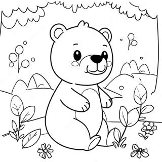 Page A Colorier De Lours Brun Mignon Et Ses Amis 59016-49015