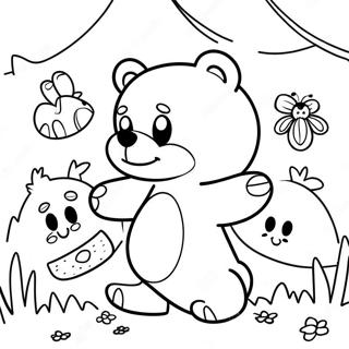 Page A Colorier De Lours Brun Mignon Et Ses Amis 59016-49016