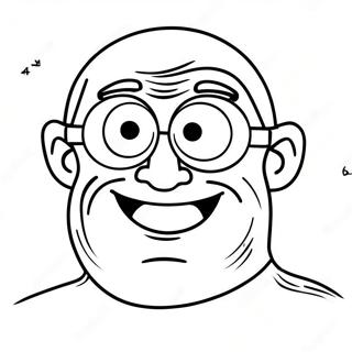 Page A Colorier Du Cyclope Drole Avec Un Grand Sourire 59026-49018