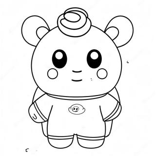 Page A Colorier De Tata Le Personnage Mignon De Bt21 59116-49094