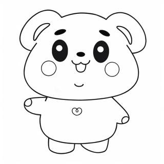 Page A Colorier De Tata Le Personnage Mignon De Bt21 59116-49095