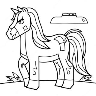 Page A Colorier De Cheval Minecraft 59145-49110