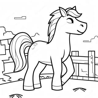 Page A Colorier De Cheval Minecraft 59145-49111