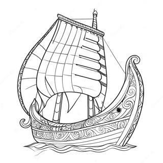 Page A Colorier Bateau Viking Naviguant 59206-49158