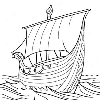 Page A Colorier Bateau Viking Naviguant 59206-49159