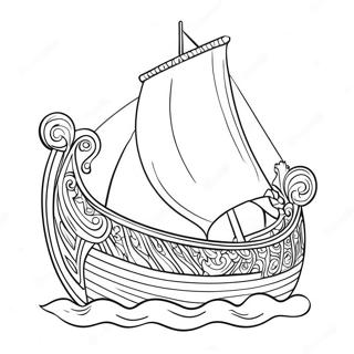 Page A Colorier Bateau Viking Naviguant 59206-49160