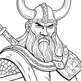 Page A Colorier Guerrier Viking Redoutable 59207-49161