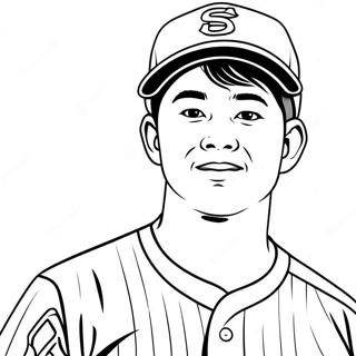 Page A Colorier Shohei Ohtani 59246-49179