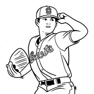 Page A Colorier Shohei Ohtani En Action De Lancer 59247-49192