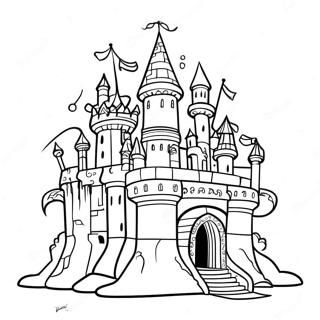 Page A Colorier Le Chateau Fantastique Du Royaume Divise 59267-49200