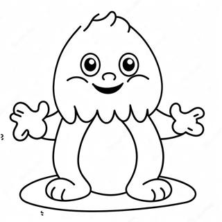 Page A Colorier Le Mignon Monstre De Neige Gele 59277-49214