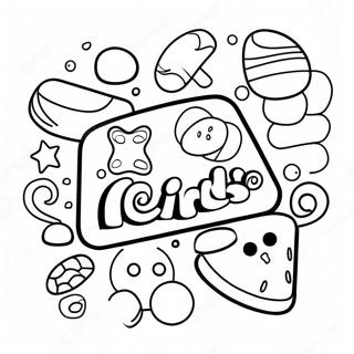 Page A Colorier Le Logo Des Bonbons Nerds 59286-49223