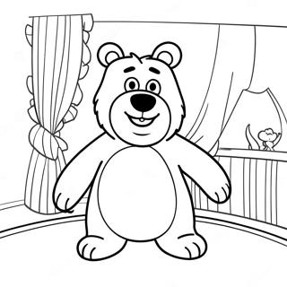 L'ours Dans La Grande Maison Bleue Pages À Colorier