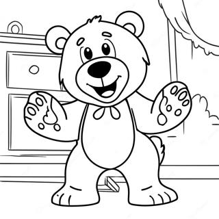 L'ours Dans La Grande Maison Bleue Pages À Colorier