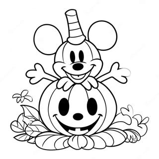 Page A Colorier Citrouille Mickey Mouse 59376-49290