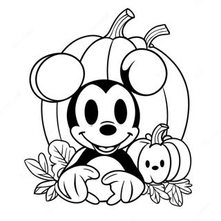 Page A Colorier Citrouille Mickey Mouse 59376-49291