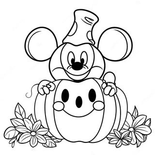 Page A Colorier Citrouille Mickey Mouse 59376-49292