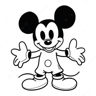 Page A Colorier Mickey Mouse En Costume Effrayant 59377-49295