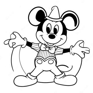 Page A Colorier Mickey Mouse En Costume Effrayant 59377-49296