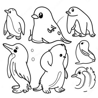 Page A Colorier Des Animaux De Lantarctique 59396-49302