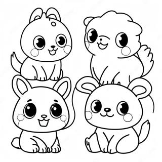 Page A Colorier Des Amis Animaux Adorables 59417-49321