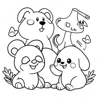 Page A Colorier Des Amis Animaux Adorables 59417-49323