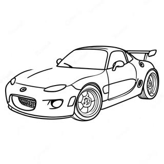 Page A Colorier De La Voiture De Sport Mazda 59437-49341