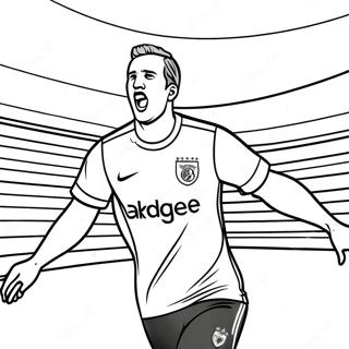 Page A Colorier Harry Kane Marquant Un But 59527-49415