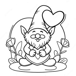 Page A Colorier Gnome De La Saint Valentin 5954-4755