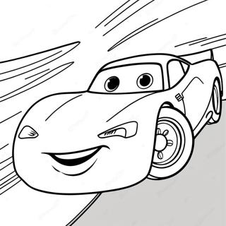 Page A Colorier De Laction De Course De Cars 3 Avec Lightning Mcqueen 59606-49474