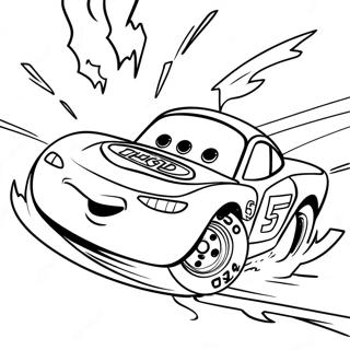 Page A Colorier De Laction De Course De Cars 3 Avec Lightning Mcqueen 59606-49476