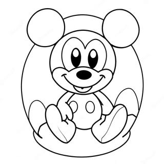 Page A Colorier Oeuf De Paques Mickey Mouse 59617-49479