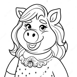 Miss Piggy Pages À Colorier