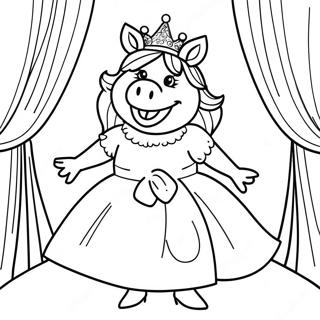 Page A Colorier Miss Piggy En Robe Glamour 59647-49518