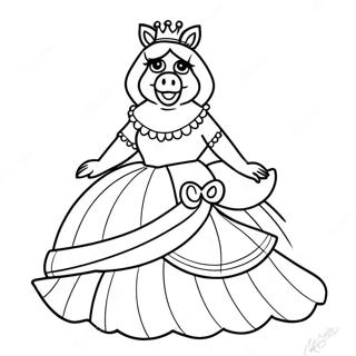 Page A Colorier Miss Piggy En Robe Glamour 59647-49520