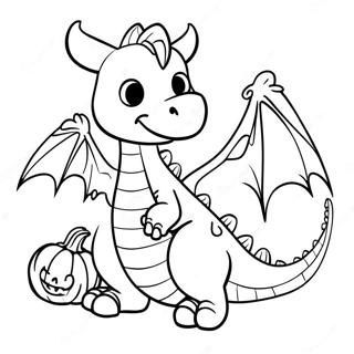 Page A Colorier Dragon Dhalloween 59676-49530