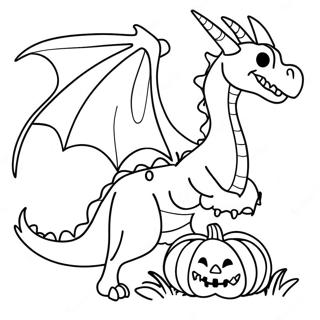 Page A Colorier Dragon Dhalloween 59676-49532