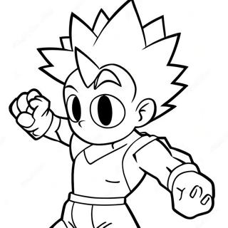 Gon Freecss En Action Page A Colorier 5975-4773