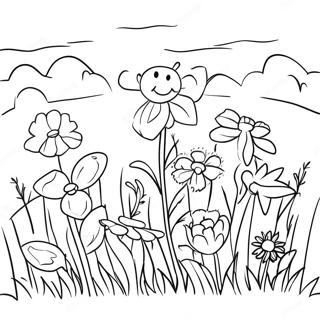 Page A Colorier Du Jardin De Fleurs Sauvages 59806-49634