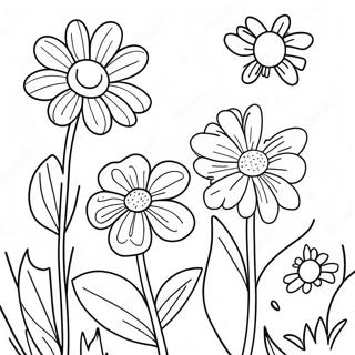 Page A Colorier Du Jardin De Fleurs Sauvages 59806-49635