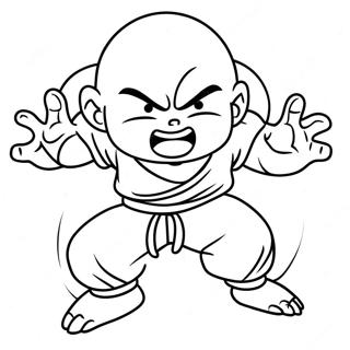 Page A Colorier De Krillin En Action 59827-49655