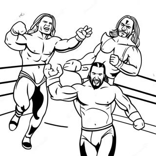 Superstars De La Wwe En Action Page A Colorier 5985-4783