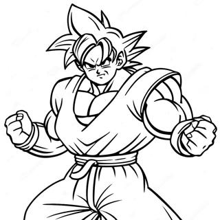 Goku Contre Frieza Pages À Colorier