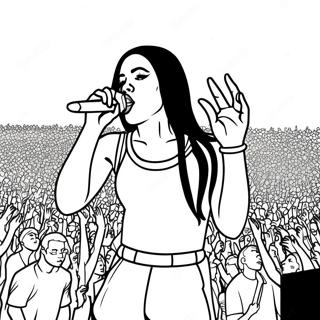 Page A Colorier Aaliyah En Concert 59877-49689