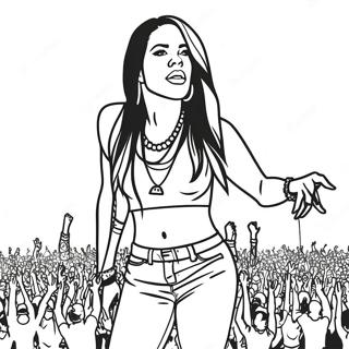 Page A Colorier Aaliyah En Concert 59877-49691