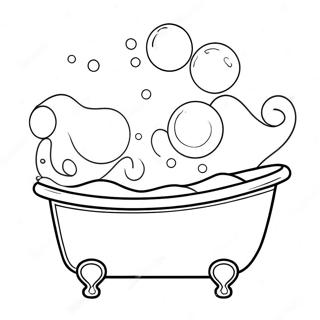 Page A Colorier Baignoire Avec Des Bulles Colorees 59906-49715