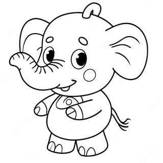 Page A Colorier Demily Lelephant Peppa Pig 59916-49721