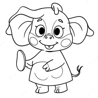 Page A Colorier Demily Lelephant Peppa Pig 59916-49723